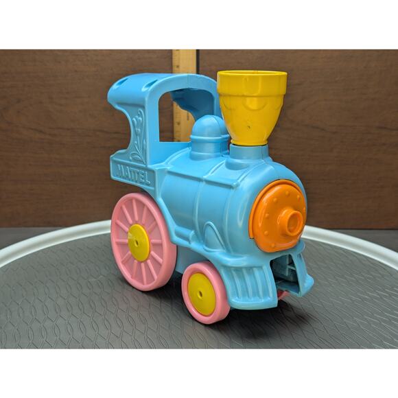 Vintage 70s Musical Mattel Train Crib Rail Sitter Runner Moving Toy Infant Baby - Picture 4 of 12